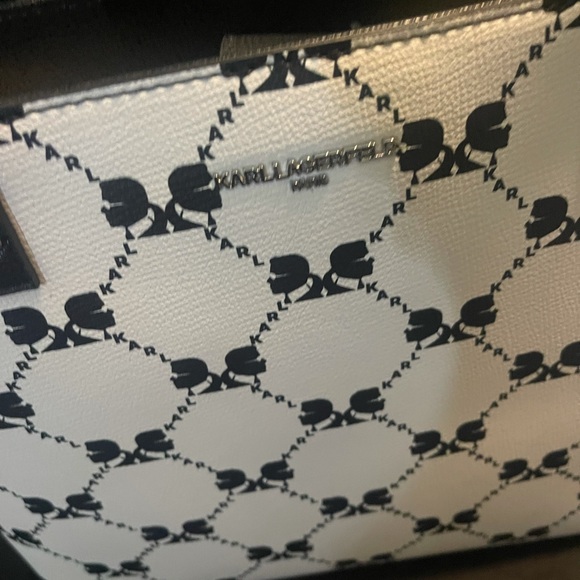 Karl Lagerfeld Black & White handbag 👜 - Picture 10 of 12